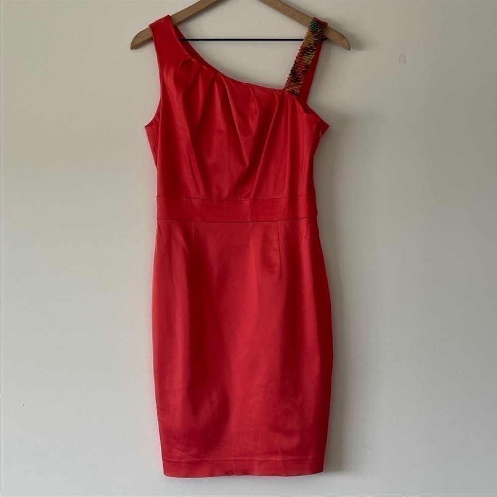 Nine‎ West Y2K beaded dress satin cocktail fairy preppy. Size 8
